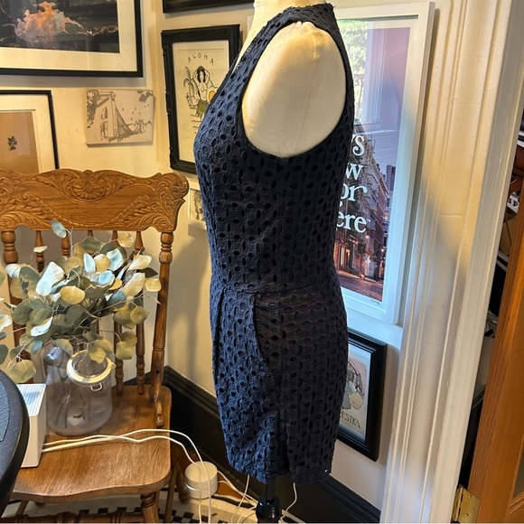 next Navy Eyelet Jumpsuit - Picture 3 of 8